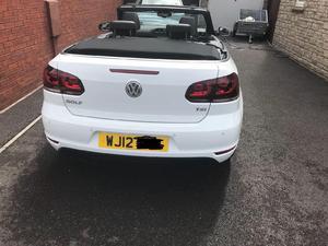 White VW Golf GT TSI  PETROL CONVERTIBLE 2 DR in