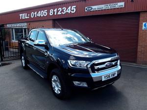 Ford Ranger Pick Up Double Cab Limited 2 2.2 TDCi Auto BLACK