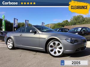 BMW 6 Series 630i 2dr Auto Convertible