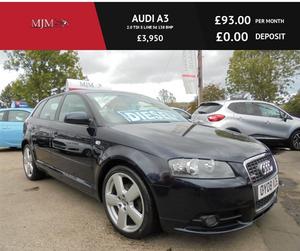 Audi A3 2.0 TDI S LINE 5d 140 BHP FULL LEATHER, FSH INC BELT