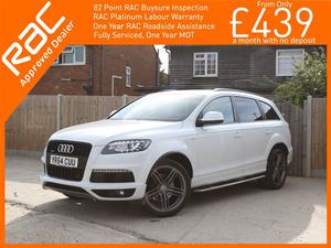 Audi Q7 3.0 TDI Turbo Diesel 245 BHP S Line Plus + Quattro