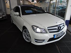 Mercedes-Benz AMG C180K 1.8 AMG COUPE AUTOMATIC WHITE 76K