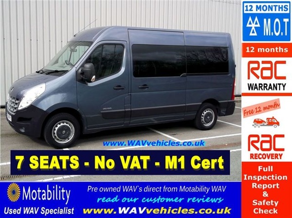 Renault Master 2.3 DCI MM35 WHEELCHAIR ACCESS 7 SEATS (M1)