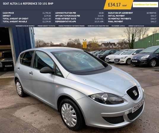Seat Altea 1.6 REFERENCE 5d 101 BHP