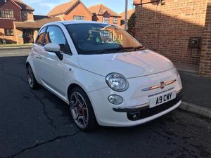 IMMACULATE FIAT 500 SPORT  MILEAGE - WHITE -