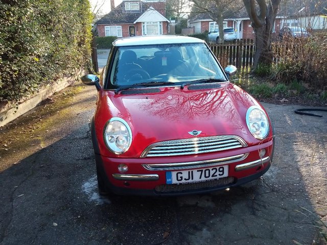  Mini Cooper with Pepper Pack on private plate.