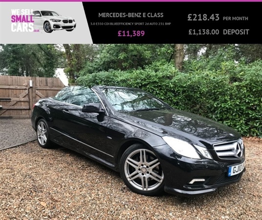 Mercedes-Benz E Class 3.0 E350 CDI BLUEEFFICIENCY SPORT 2d