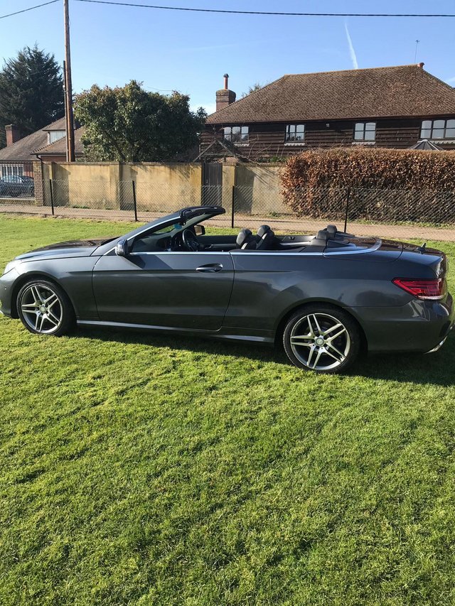 Mercedes E250 convertible.