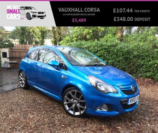 Vauxhall Corsa 1.6 VXR BLUE EDITION 3d 189 BHP