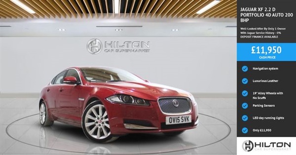 Jaguar XF 2.2 D PORTFOLIO 4d AUTO 200 BHP