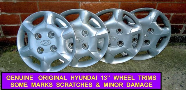 Hyundai Wheel Trims 13" ~ (Set of 4)
