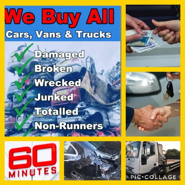 Scrap your car for cash today in 60 minutes!