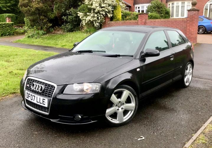 AUDI A3 S-LINE 2.0 TDI ), BLACK