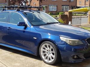 BMW 5 SERIES  MYSTIC BLUE WITH SPORTS BODY KIT AND LOW