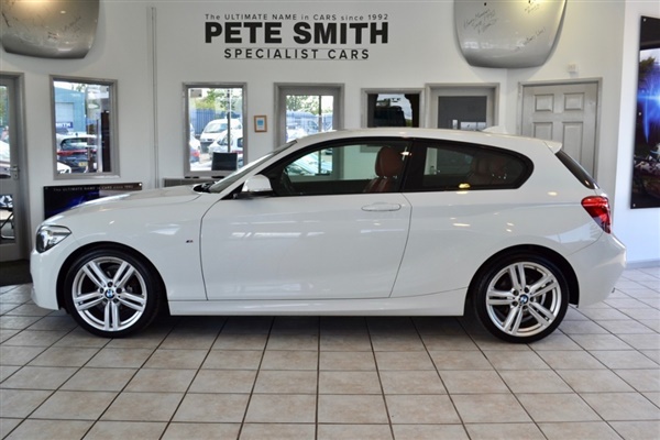 BMW 1 Series 2.0D M SPORT 3 DOOR WITH CORAL RED LEATHER