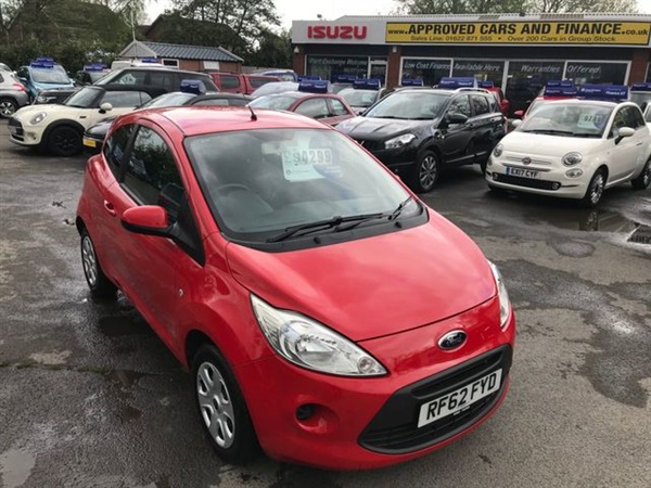 Ford KA 1.2 EDGE 3d 69 BHP IN RED WITH ONLY  MILES IN