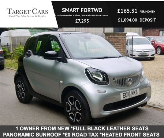 Smart Fortwo 1.0 Prime Premium In Silver / Black With Full