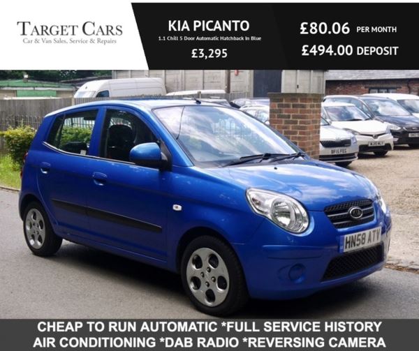 Kia Picanto 1.1 Chill 5 Door Automatic Hatchback In Blue