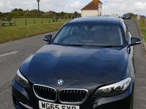 BMW 218i sport in Black  plate)  miles,