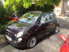 FIAT 500 C LOVELY CONVERTIBLE IN RARE METALLIC PURPLE