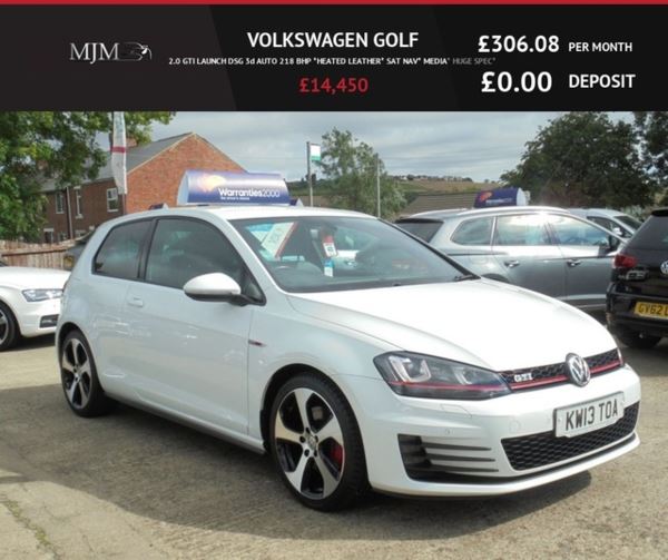 Volkswagen Golf 2.0 GTI LAUNCH DSG 3d AUTO 218 BHP *HEATED