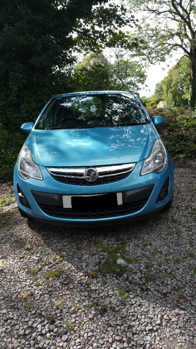Blue Vauxhall Corsa Excite 1.2