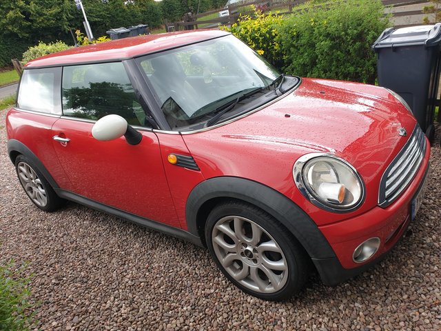 Red mini cooper 57 teg