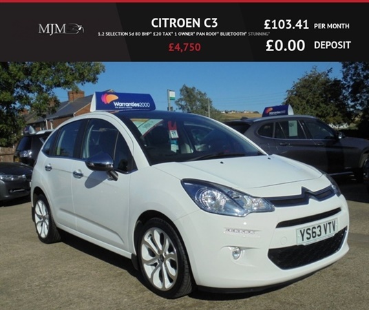 Citroen C3 1.2 SELECTION 5d 80 BHP* £20 TAX* 1 OWNER* PAN