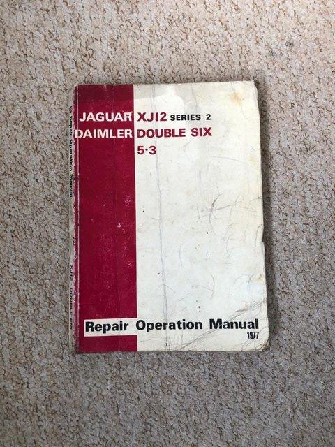 Jaguar XJ12 Daimler Double Six Workshop Manual. Genuine OE