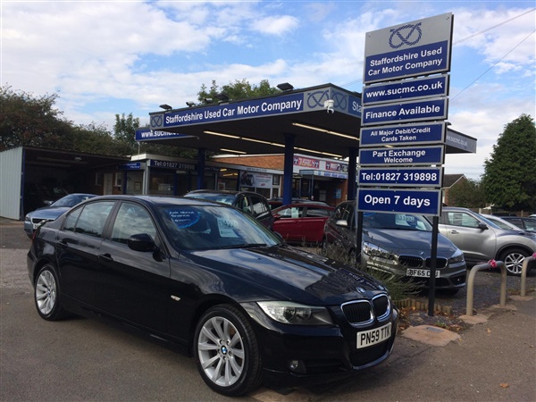 BMW 3 Series 318i SE 4dr Petrol in Black with Half Leather