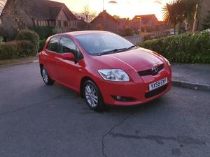 Toyota Auris 59 Reg  miles 2 Owners from new in