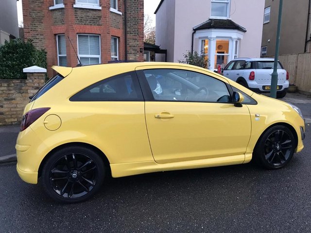 Yellow Vauxhall Corsa k Mileage Great Condition