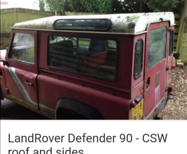 Landrover Defender 90 roof and side panels wanted
