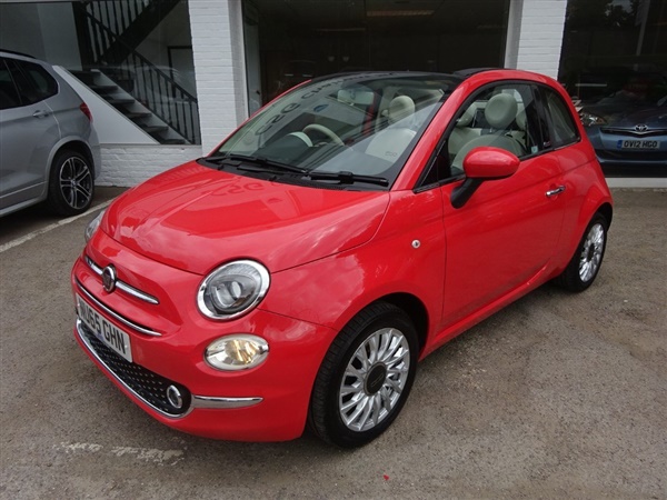 Fiat 500 C LOUNGE -1/2 LEATHER - PDC - BLUETOOTH - AIR CON