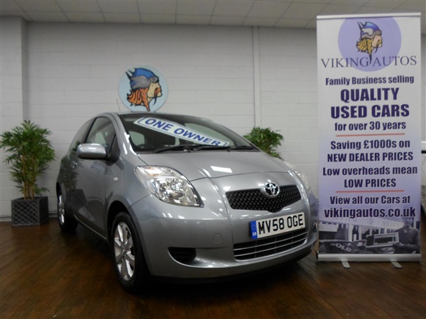 Toyota Yaris 1.3 VVT-i TR 3dr ONE LADY OWNER FROM NEW, FSH