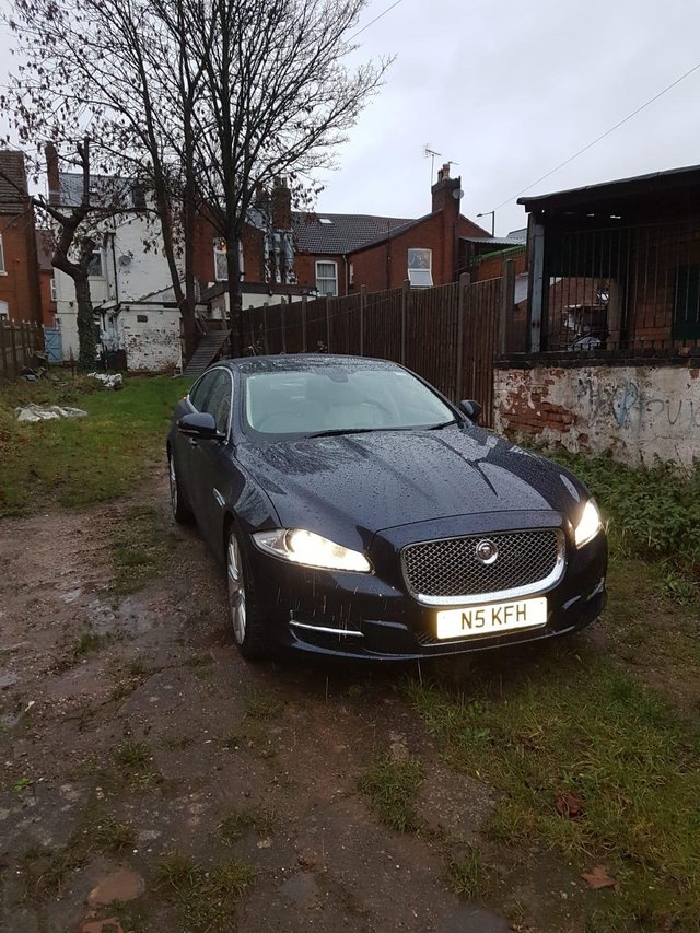 Jaguar XJ portfolio 14 plate with private plate inculded