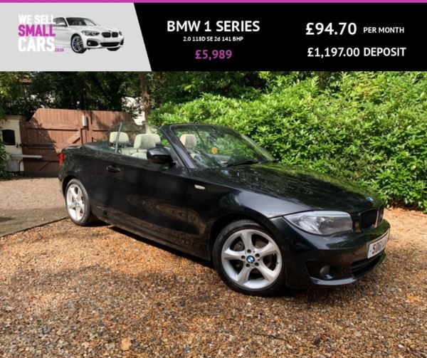 BMW 1 Series D SE 2d 141 BHP Convertible