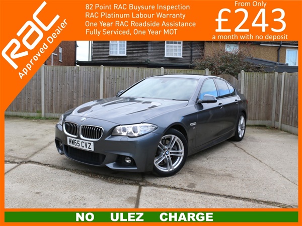 BMW 5 Series d M Sport 4dr AUTO Sat Nav Front and