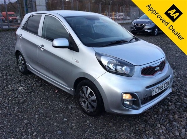 Kia Picanto 1.0 VR7 5d 68 BHP IN SIL;VER WITH 1 OWNER, FULL
