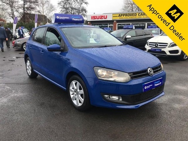 Volkswagen Polo 1.2 MATCH EDITION 5d 59 BHP IN BLUE WITH