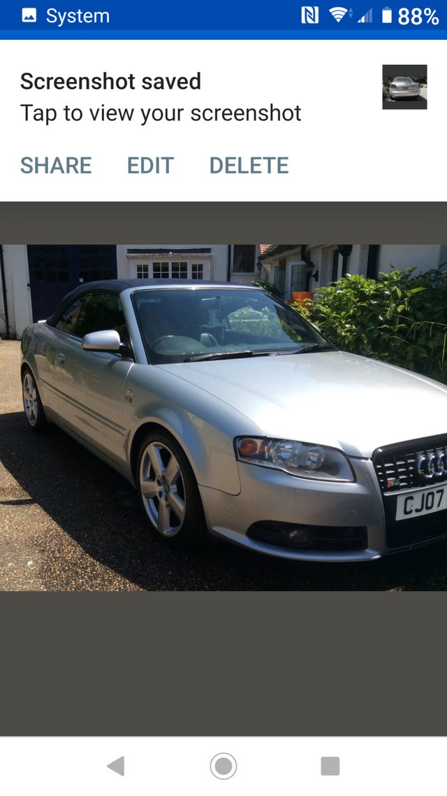 Audi a4 convertible sline