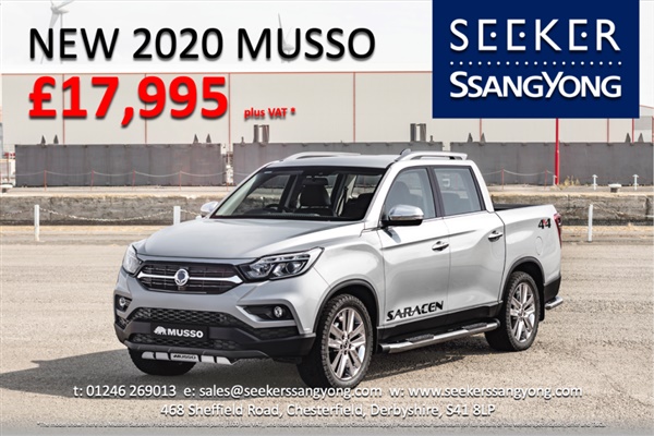 Ssangyong Musso Brand new 20 Pre REG Ex Only 3 In stock save