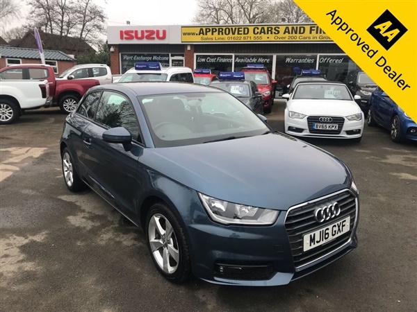 Audi A1 1.6 TDI SPORT 3d 114 BHP IN METALLIC BLUE WITH ONLY