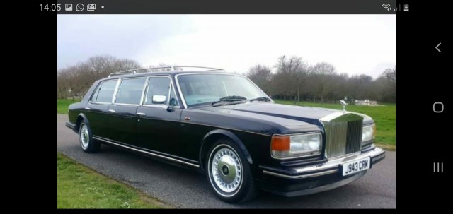  ROLLS-ROYCE SILVER SPUR V8 SALOON 6 door limousine