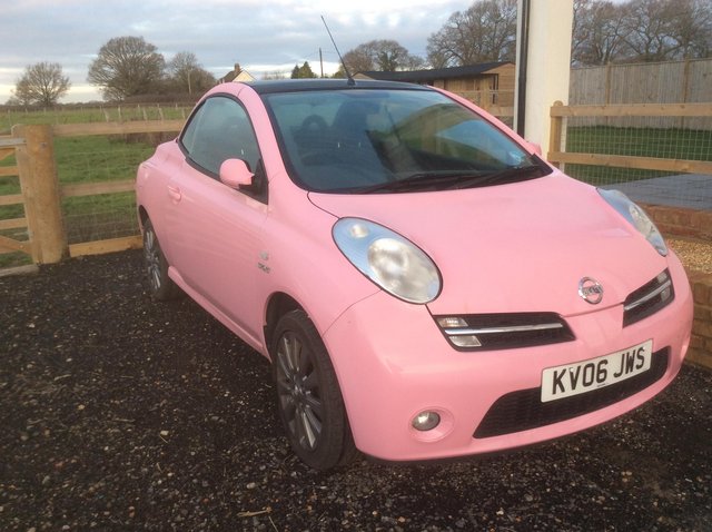 PINK NISSAN MICRA C+C 1.6 SPORT ONLY  MILES