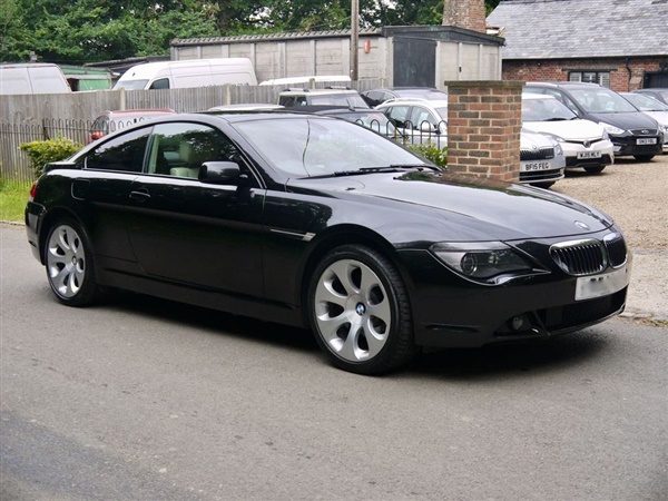 BMW 6 Series 645CI 4.4 V8 AUTOMATIC COUPE IN SAPPHIRE BLACK