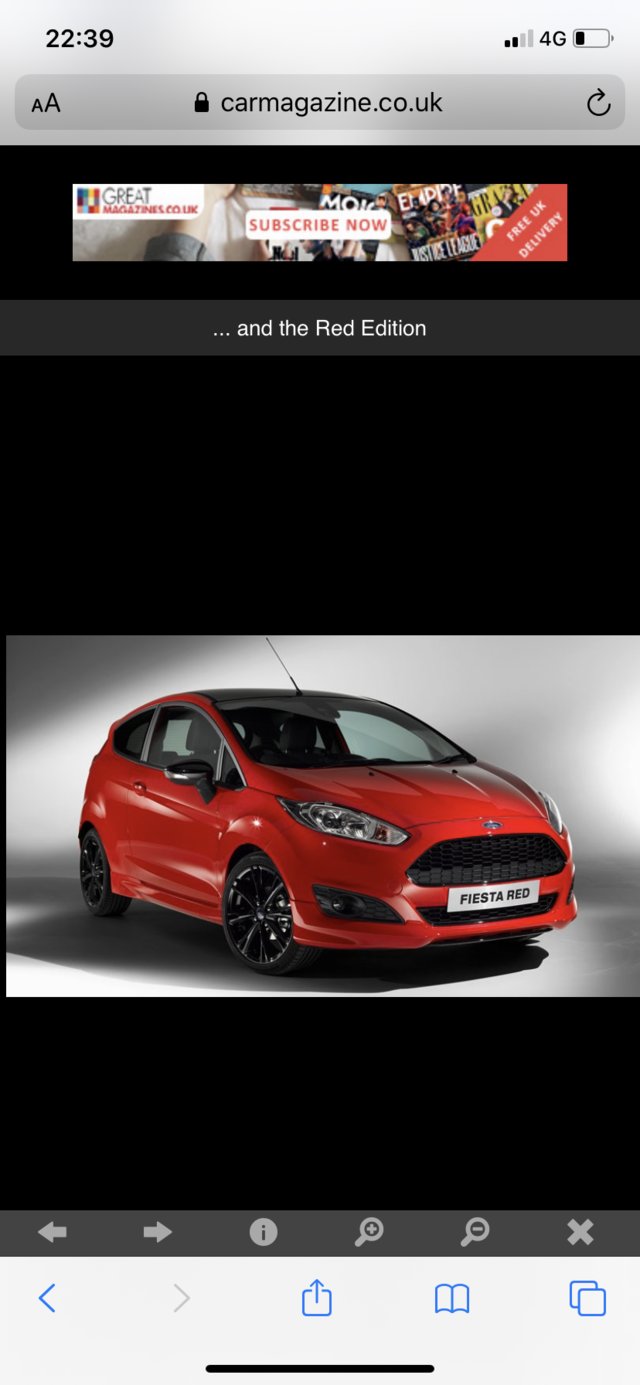 Ford Fiesta Special Edition Red