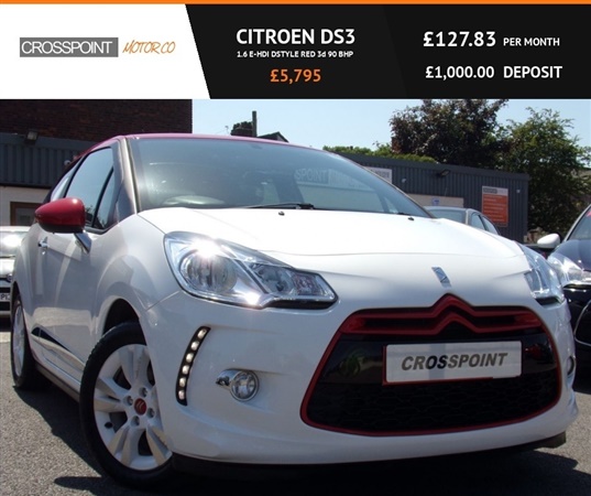 Citroen DS3 1.6 E-HDI DSTYLE RED 3d 90 BHP