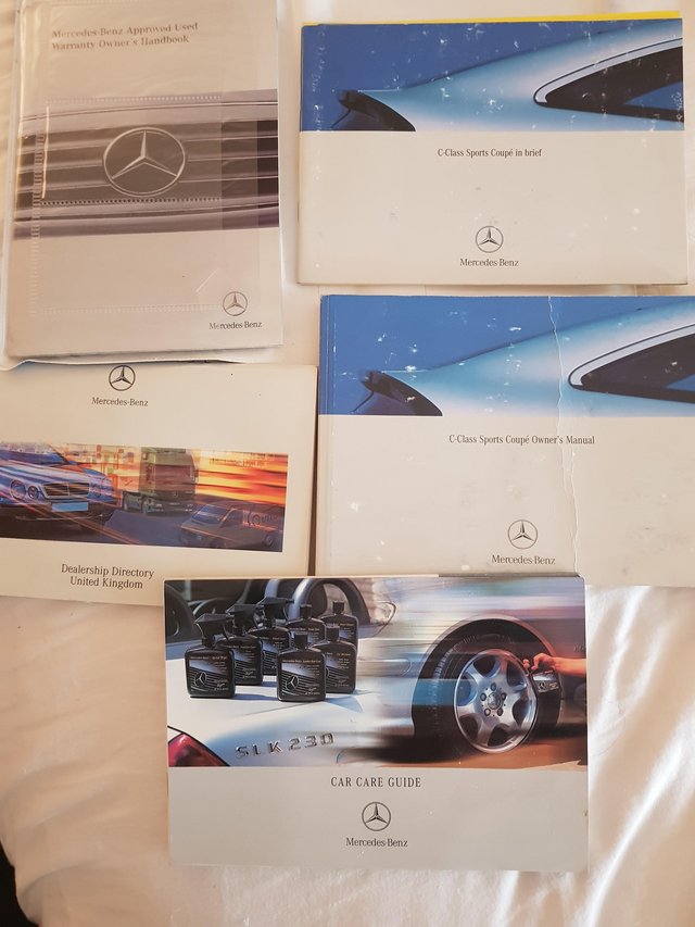 For sale. C class sports coupe owners manual package