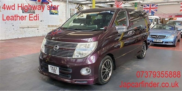 Nissan Elgrand 4wd Highway star Black leather Edi Auto